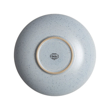 DENBY STUDIO BLUE PEBBLE MEDIUM RIDGED BOWL Denby